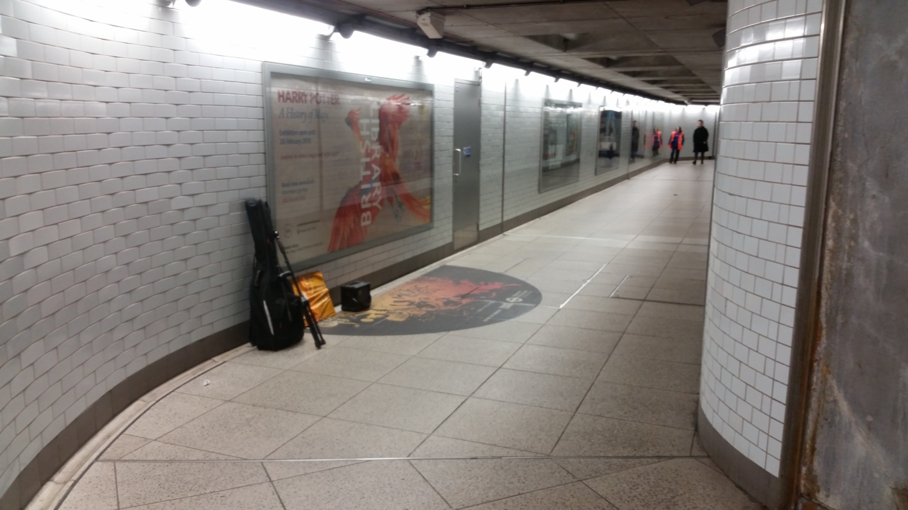 The pitch. It is in a tunnel which is not behind ticket barriers. It's semi-exposed to the elements. The pitch. It is in a tunnel which is not behind ticket barriers. It's semi-exposed to the elements.