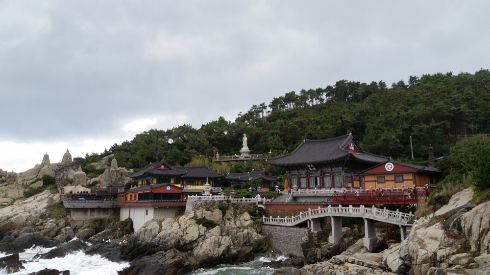Haedong Yonggungsa Temple, beautifully situated on Korea's southern coast