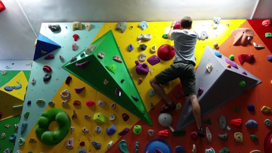 That football-shaped handhold at Astroman is pretty tricky. That football-shaped handhold at Astroman is pretty tricky.